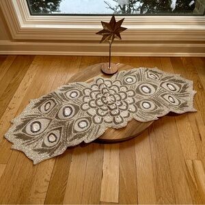 Elegant Beaded Table Runner